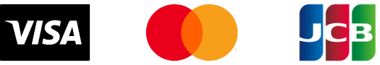 VISAもしくはMastercardカードがご利用いただけます