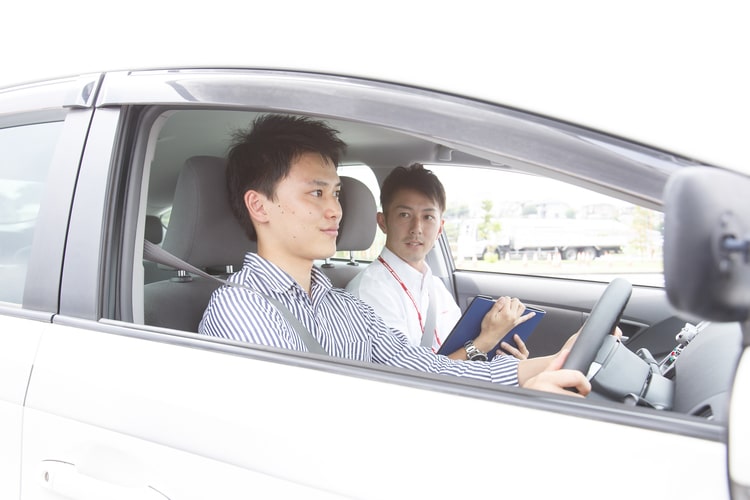 赤城自動車教習所の教習の様子